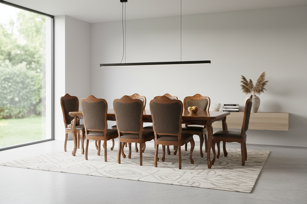 Juego de mesa con sillas de madera paraíso - Imagen 2